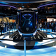 The Bell Nexus hybrid electric air taxi concept is on display at the Bell booth at CES on January 8, 2019, in Las Vegas.